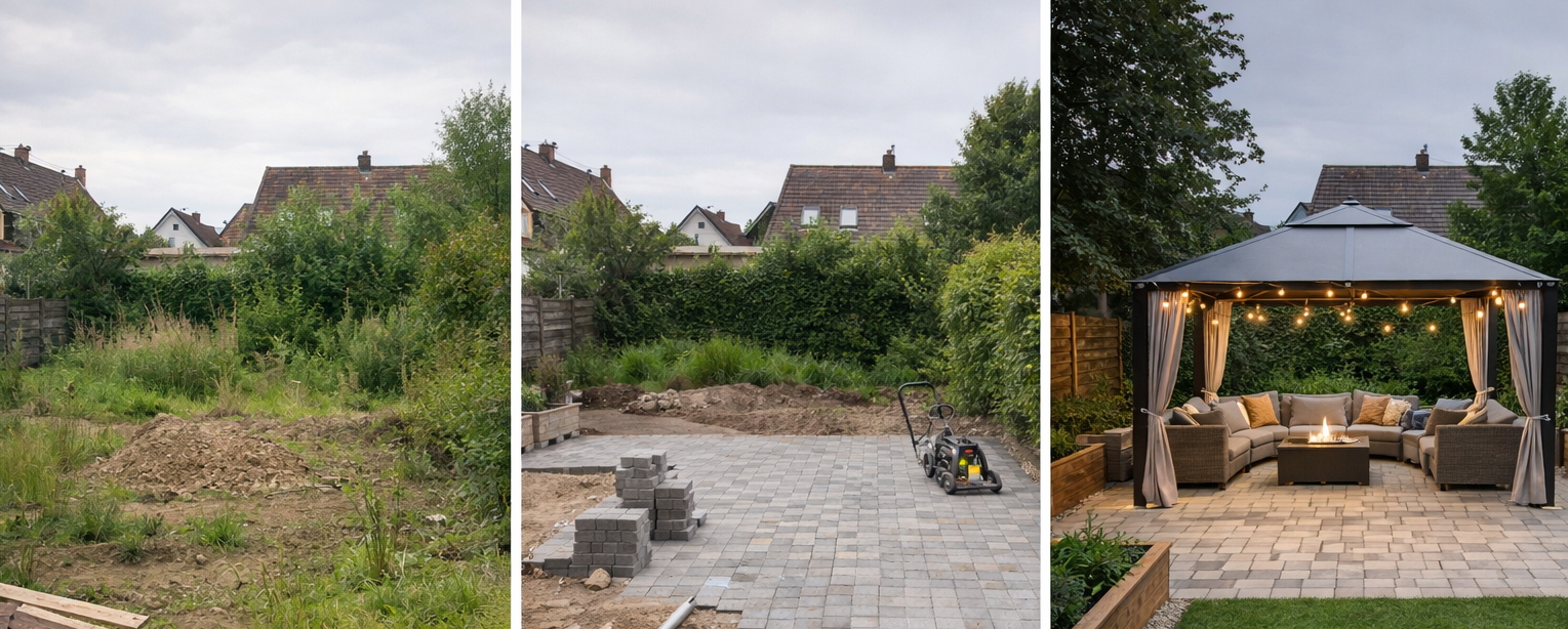 Garten-Gestaltungsprojekt